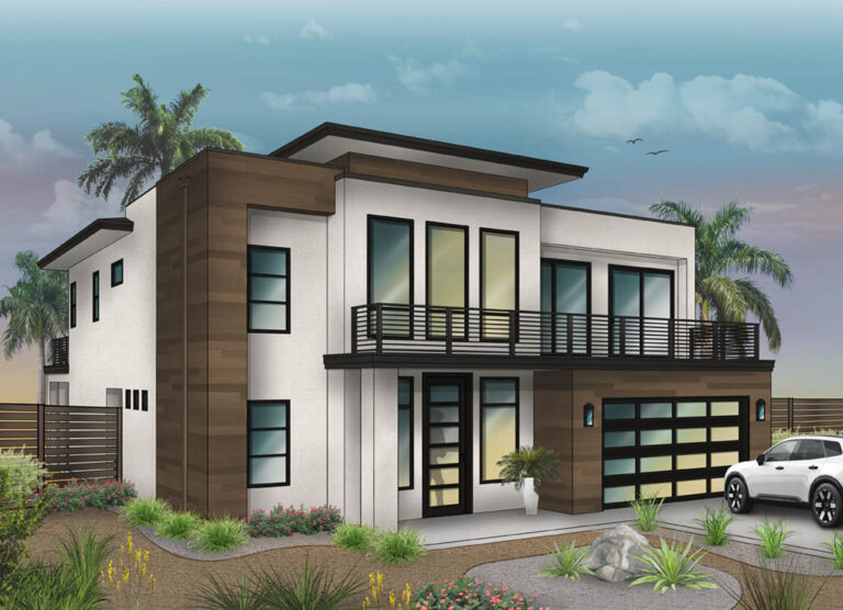 3080 sq ft residential home color rendering