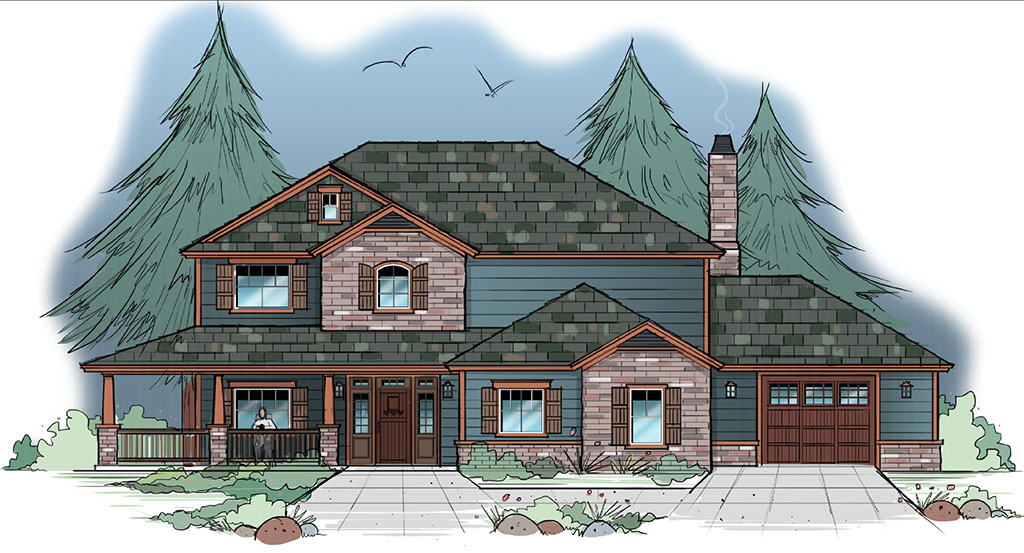 2825-17 Residential Home elevation